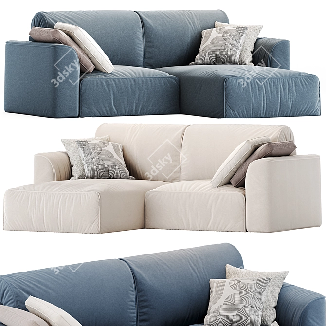 Bayvin Corner Sofa Set 3D model image 1