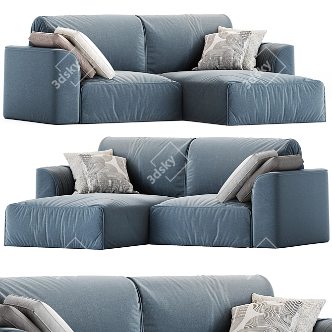 Bayvin Corner Sofa Set 3D model image 3