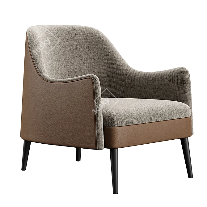 LIT Konyshev Chair, TurboSmooth Render 3D model image 1