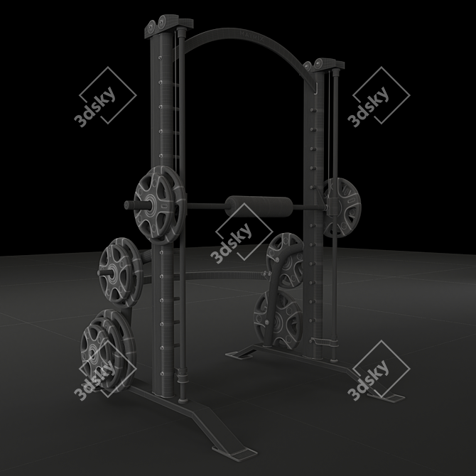  2020 G1 Smith Machine Fitness 3D model image 6