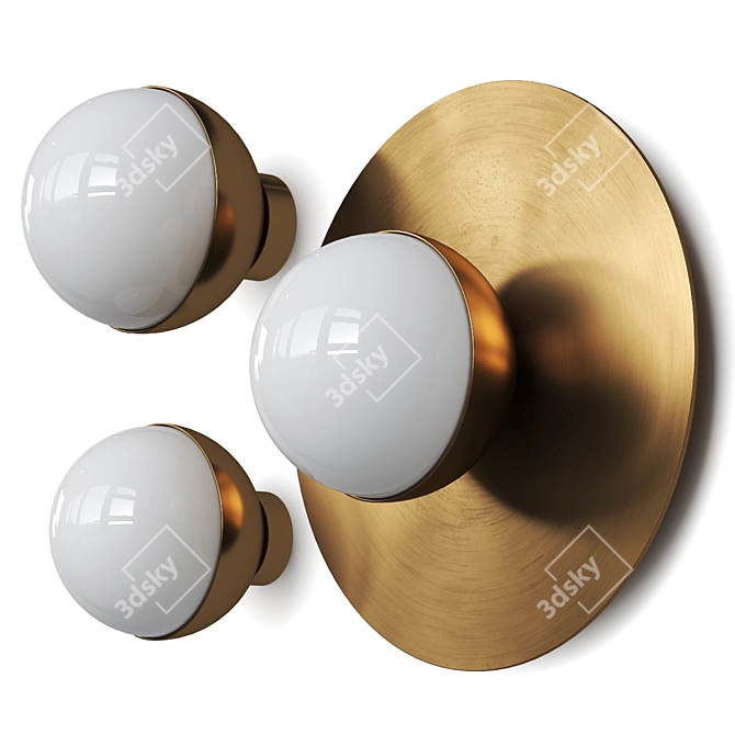 Topos Workshop Ruby Wall Lamp 3D model image 2