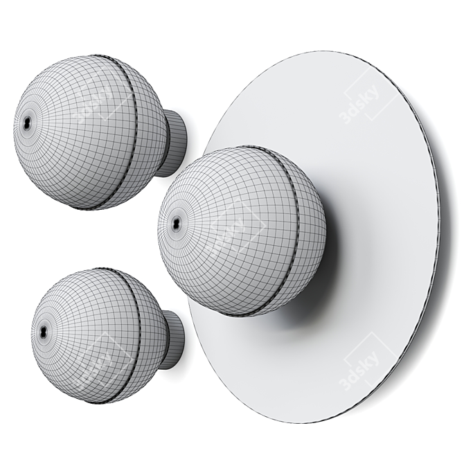 Topos Workshop Ruby Wall Lamp 3D model image 3