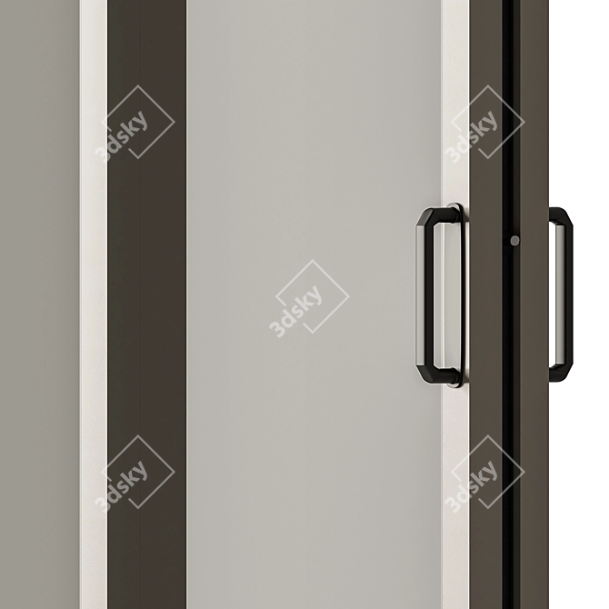 Metal Sliding Windows Set 29 3D model image 4