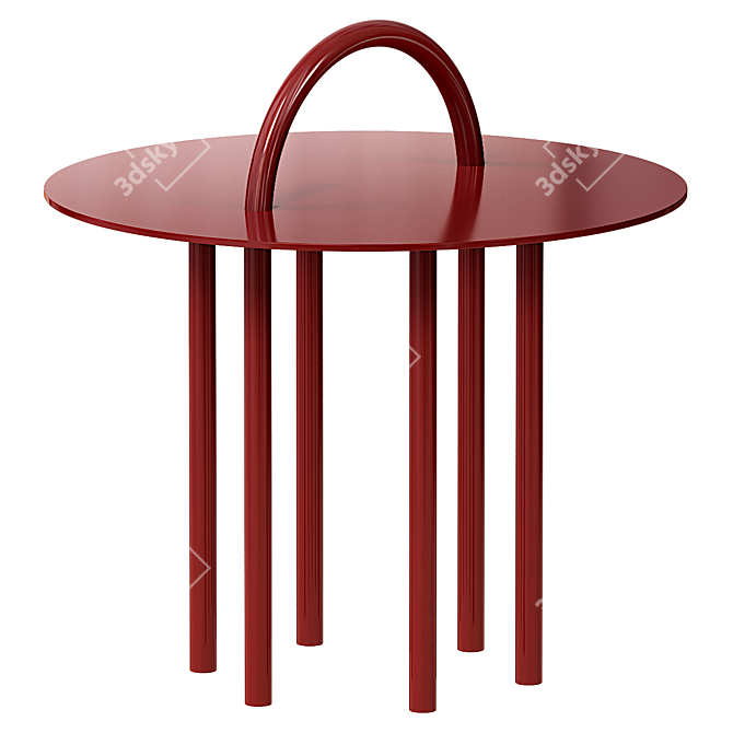 Modern Designer OBIQUO Table Collection 3D model image 1