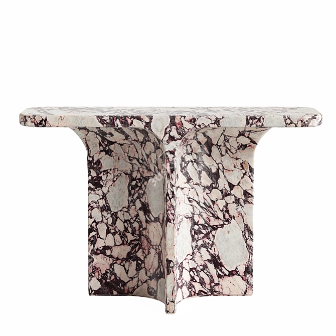 Marble T Console Calacatta Herve Langlais 3D model image 4
