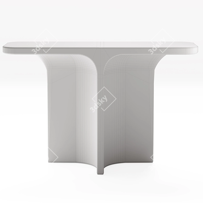Marble T Console Calacatta Herve Langlais 3D model image 5