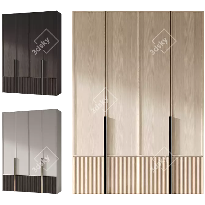 Modern Entryway Furniture Set 3D model image 3