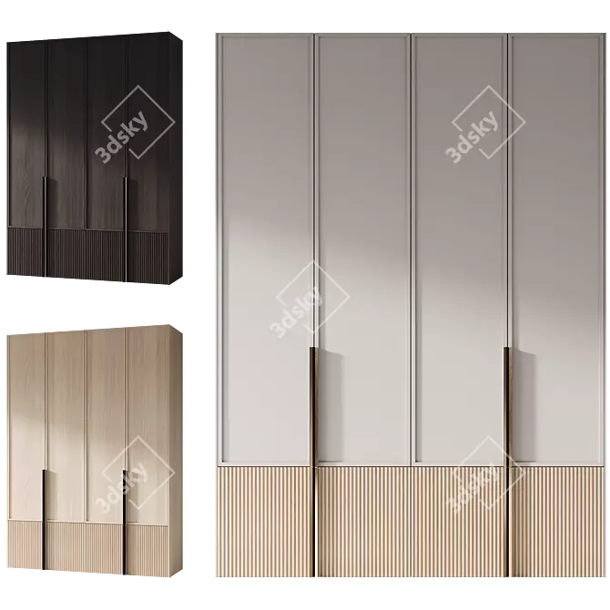 Modern Entryway Furniture Set 3D model image 5