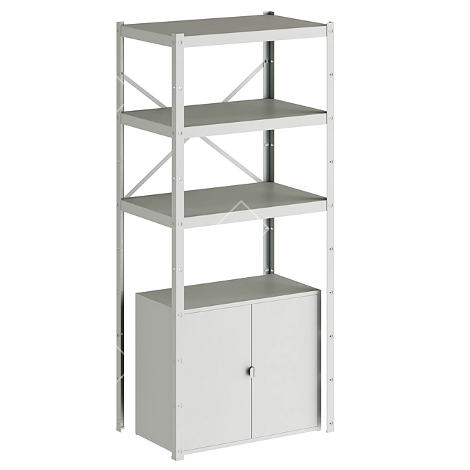 IKEA Storage Cabinet Shelf 3D model image 2