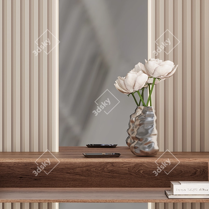 Modern Foyer Set with Decorative Accessories 3D model image 3