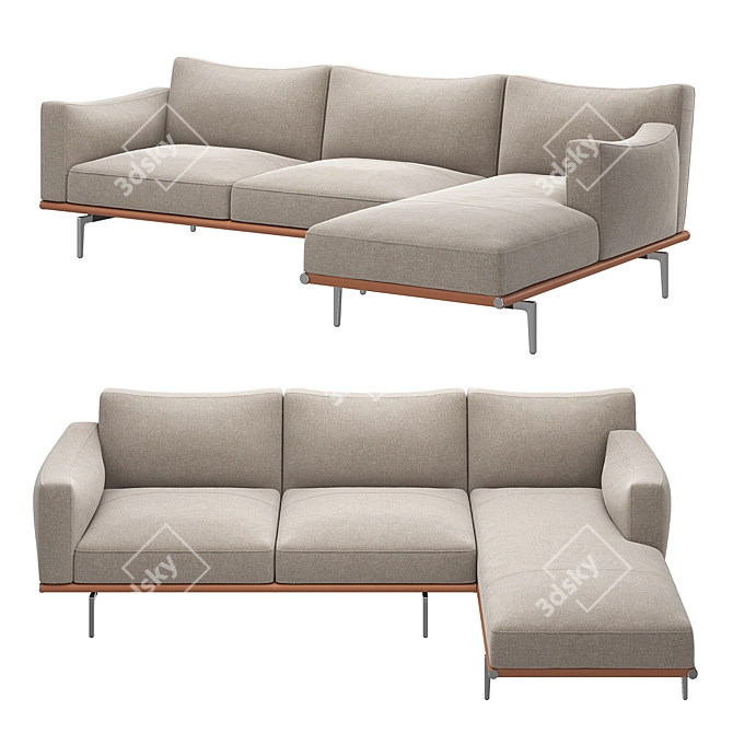 Happy Jack Corner Sofa Set 3D model image 1