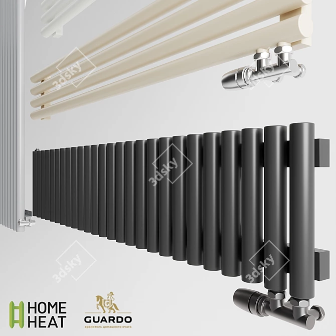 GUARDO TORRE 4D Radiator Set 3D model image 2