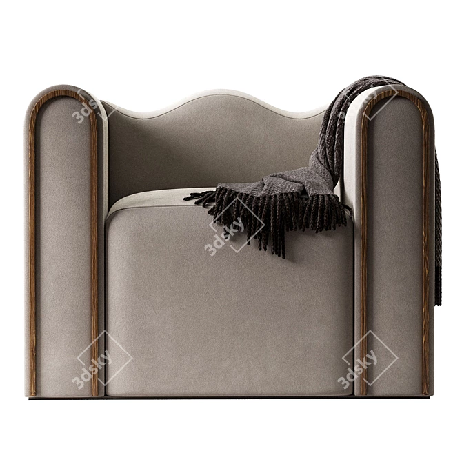 Modern Design Camarat Armchair 3D model image 3