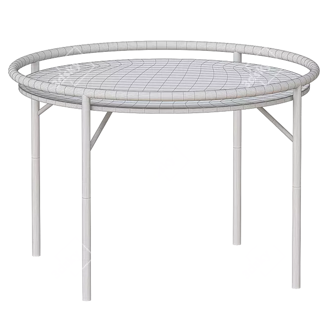 Minimalist Designer ROSSIN SAMURAI Table 3D model image 2