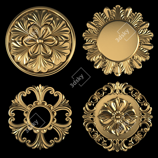 Ornament Pack 3D Max Elements 3D model image 1