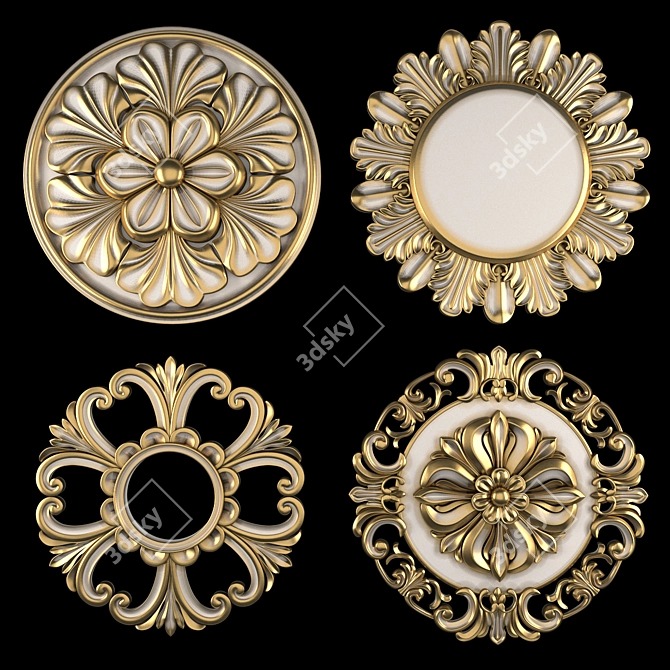 Ornament Pack 3D Max Elements 3D model image 2