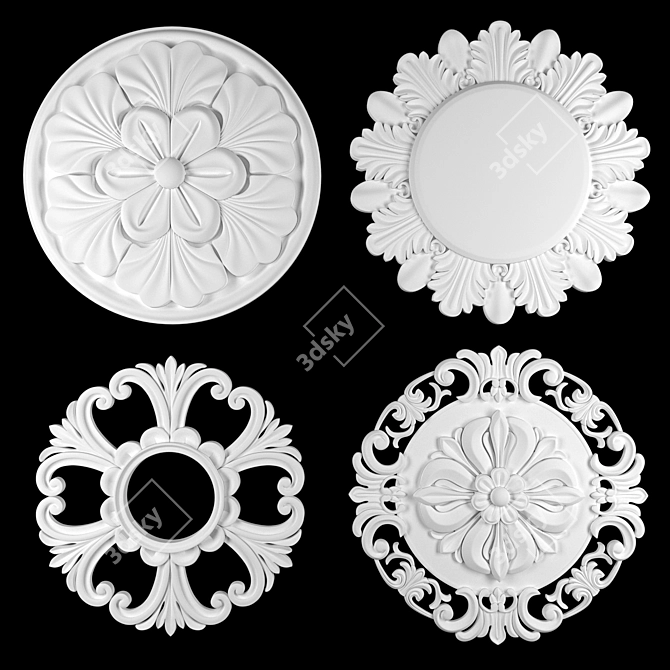 Ornament Pack 3D Max Elements 3D model image 3