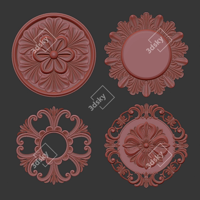 Ornament Pack 3D Max Elements 3D model image 7