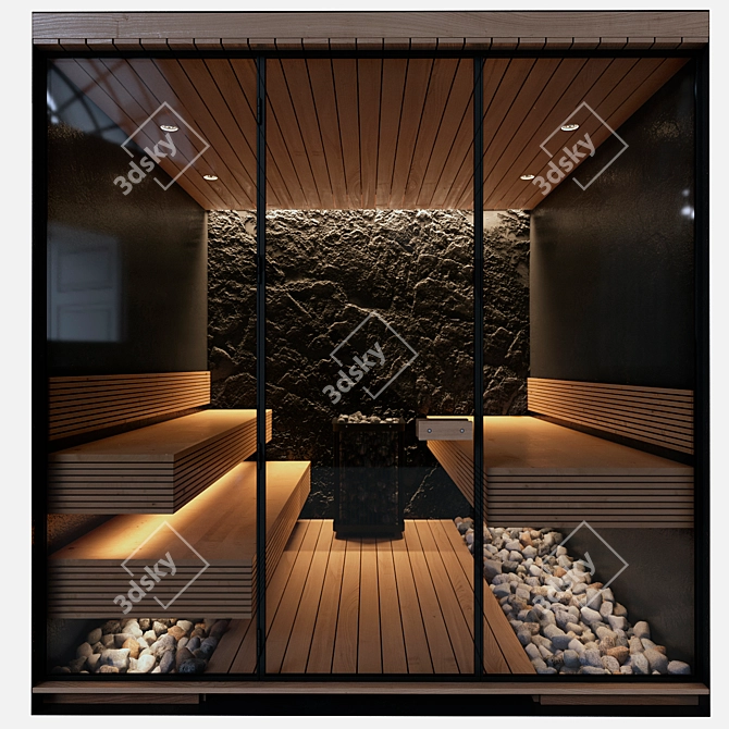 Home Sauna 3D Models Pack 3D model image 1