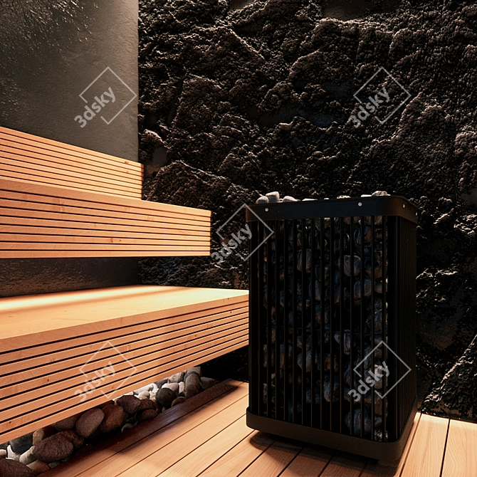 Home Sauna 3D Models Pack 3D model image 4