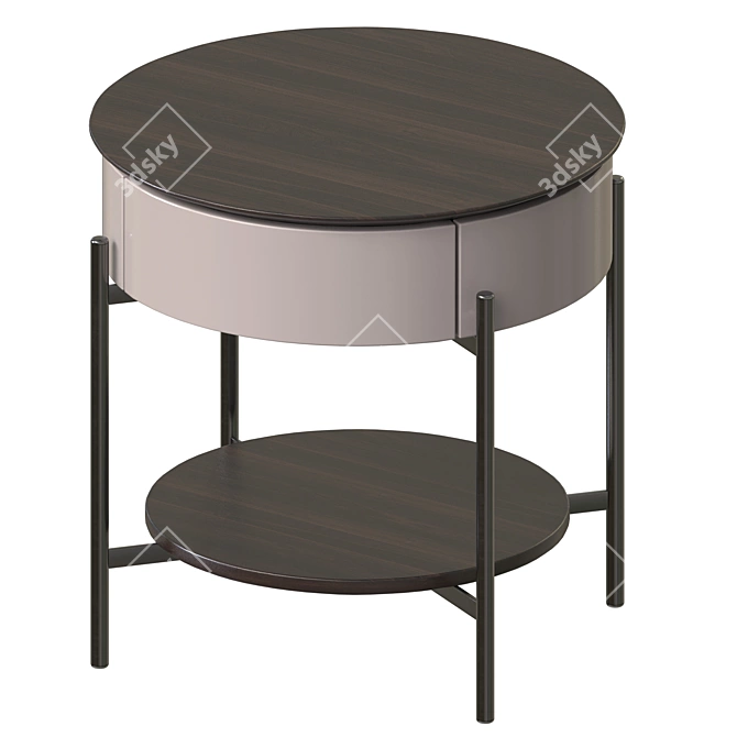 Stylish Ruby Tumbler Cabinet 3D model image 1