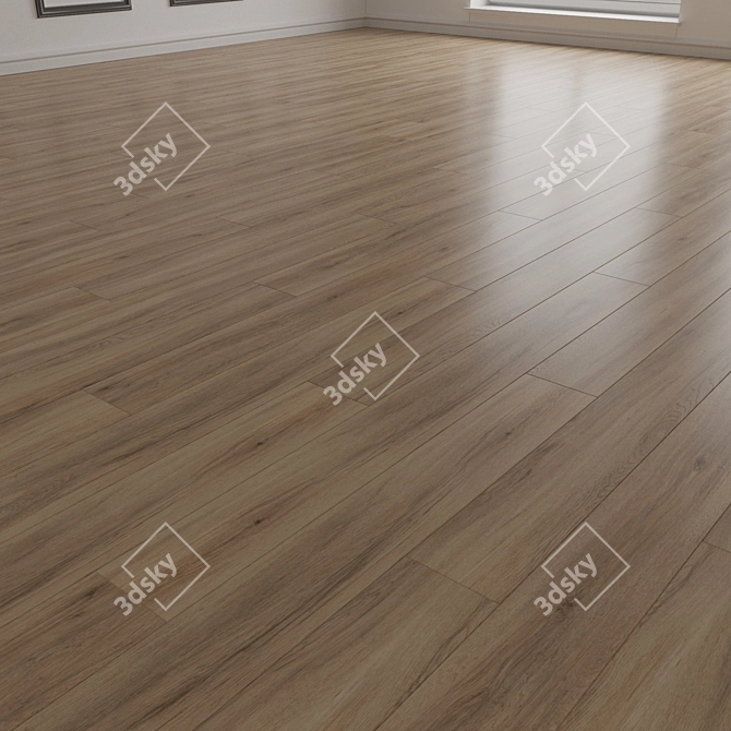 Engineered Wood Parquet Flooring 3D model image 2