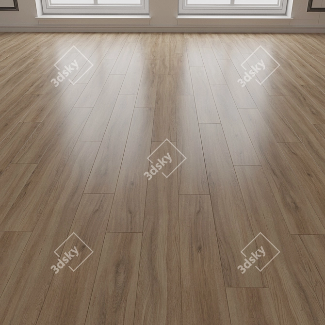 Engineered Wood Parquet Flooring 3D model image 3