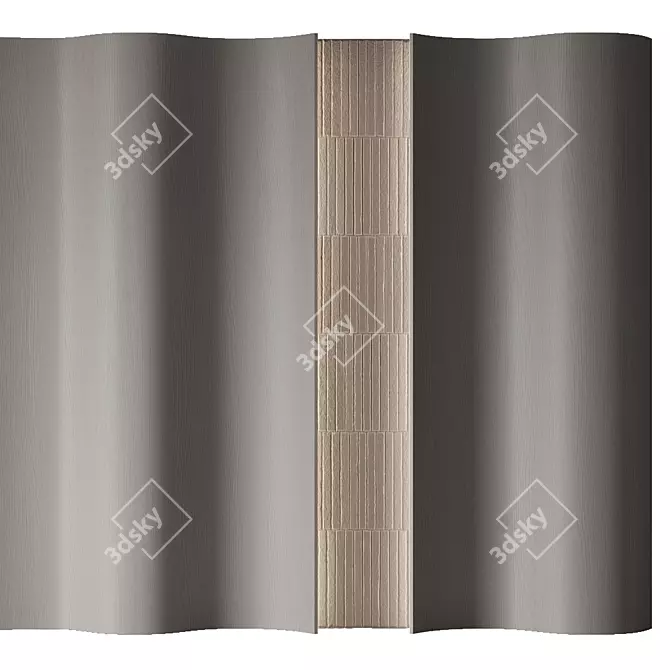 Decorative Wall Panel 3x6m 3D model image 2