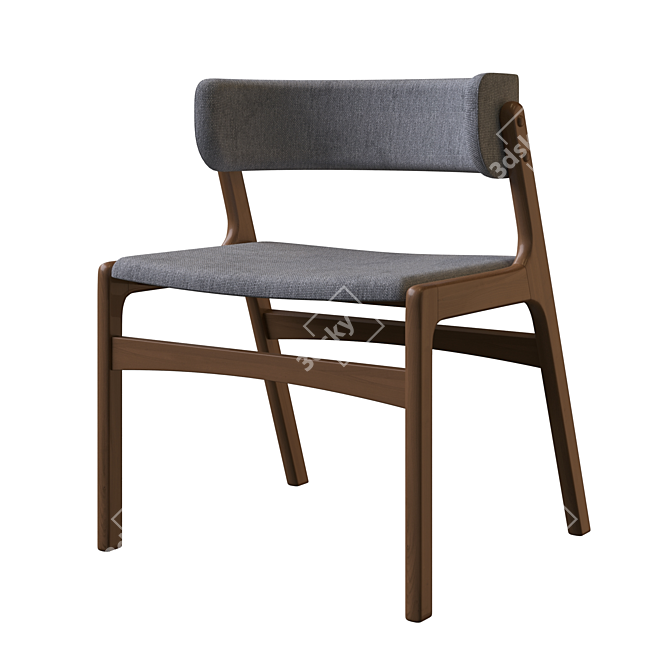 Jasper Textile Dark Grey Chair 3D model image 3