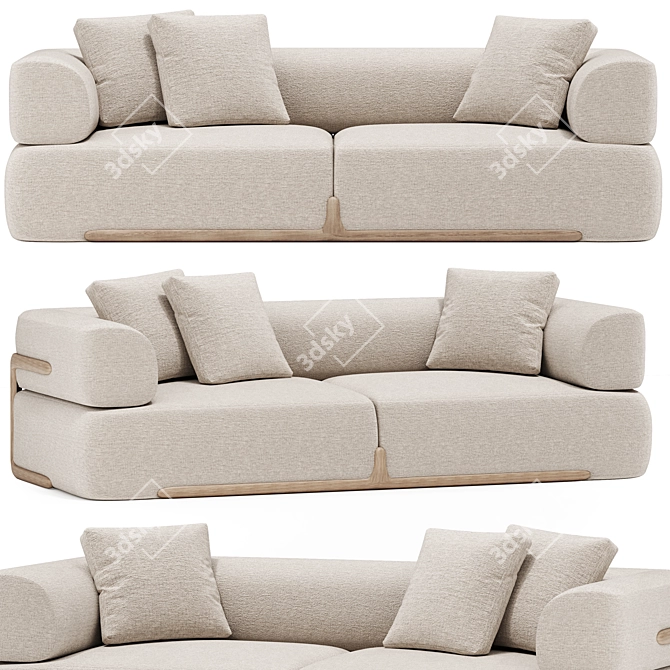 Translation:
КЛЕМ Диван от Porada

Title: Luxurious Klem Sofa Elegance 3D model image 2