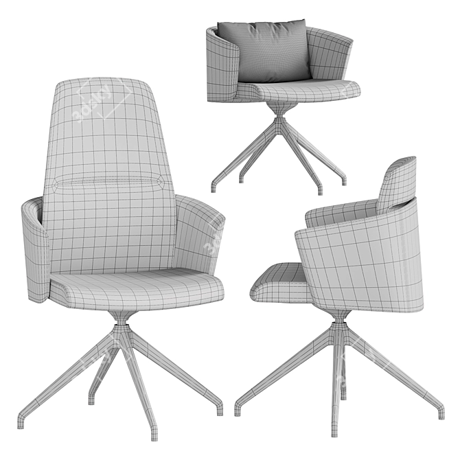 Bralco My Belle Chair 3D model image 6