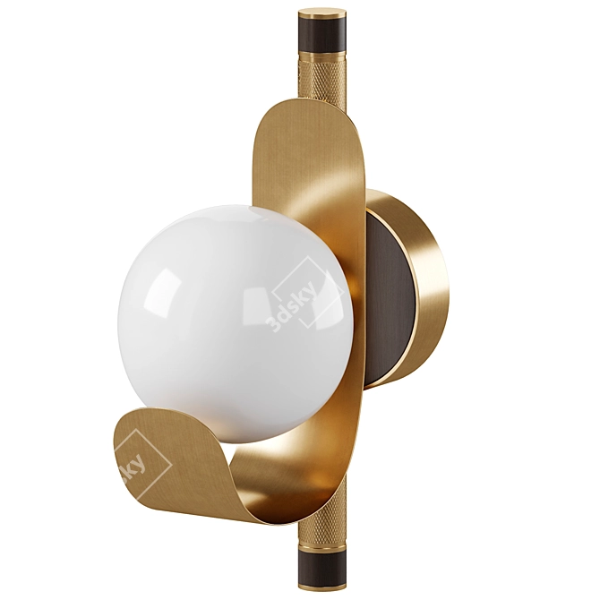 Sleek Palm Springs Wall Lamp 3D model image 1