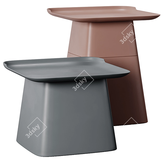 Scandi Style Bedside Table 2014 3D model image 4