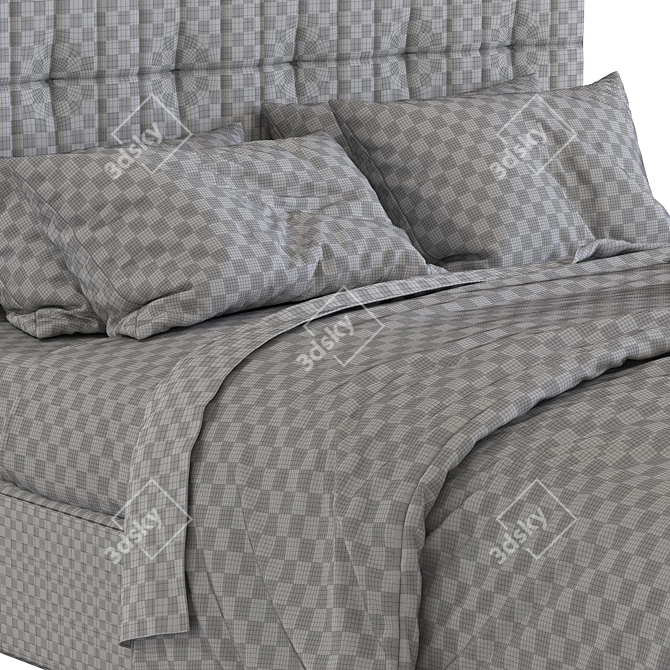 Sona 398 Bed in Two Colors 3D model image 5