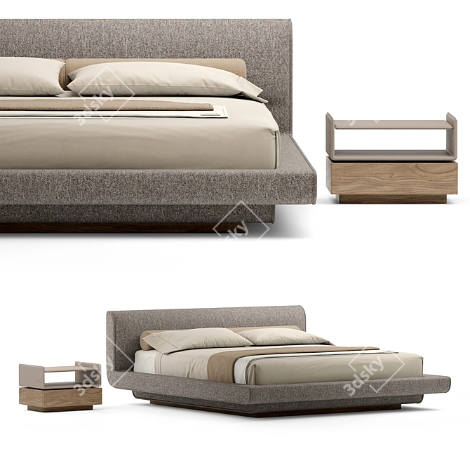 Lum Universal Bed Set 3D model image 1