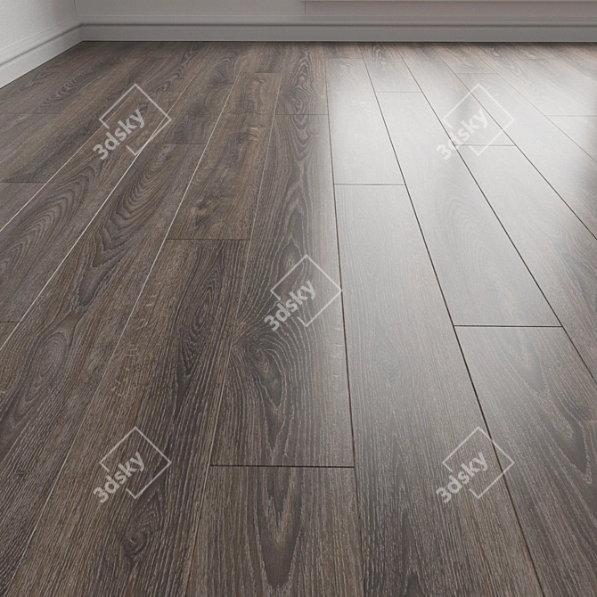 Engineered Wood Flooring Panel 3D model image 1