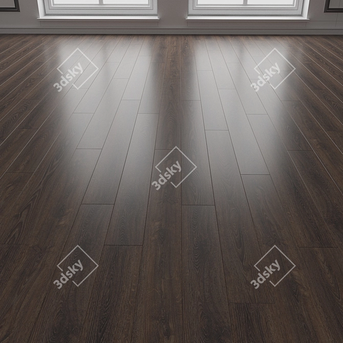 Engineered Wood Parquet Flooring 3D model image 3