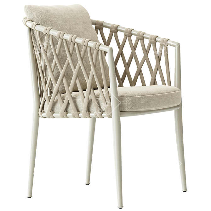 BeB Italia Erica Outdoor Chair 3D model image 6