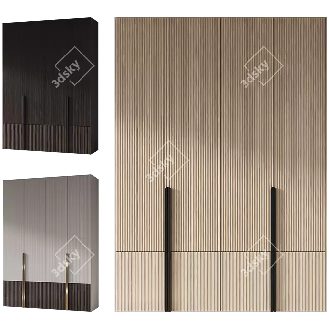  Modern Entryway Furniture Composition 3D model image 4