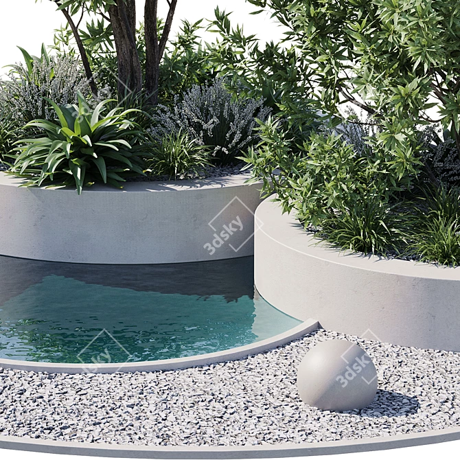 24-Piece Outdoor Plant Set 3D model image 5