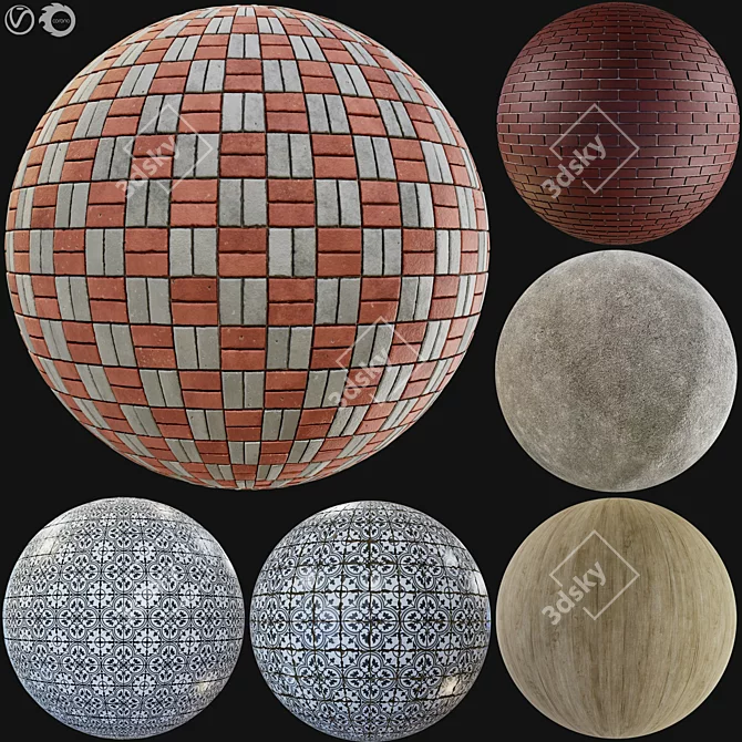 PBR Seamless Textures Collection - Vol.01 3D model image 1