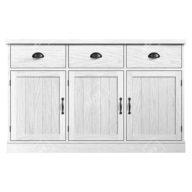 No translation needed, here is a unique title for the product:

Elegant Sharlene Accent Cabinet 3D model image 2