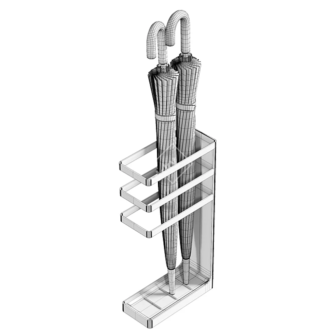 Yamazaki Steel Umbrella Holder 3D model image 6