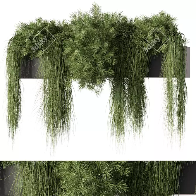 All-Weather Hanging Plant Set 40 3D model image 3