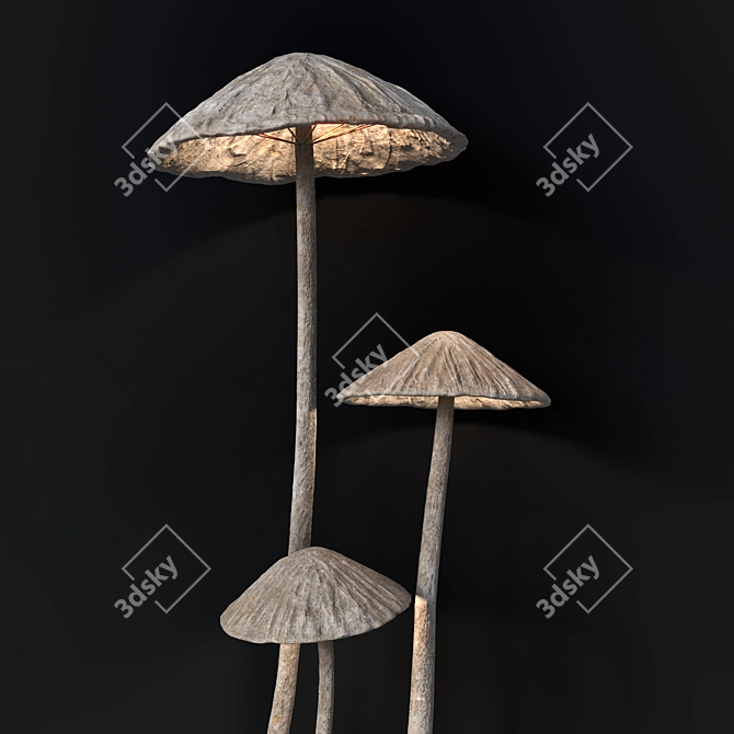  Mushroom Floor Lamp. Unique Design 3D model image 6