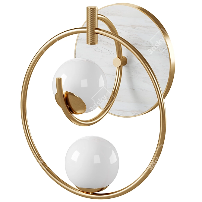 Elegant Saint Moritz Wall Lamp 3D model image 1