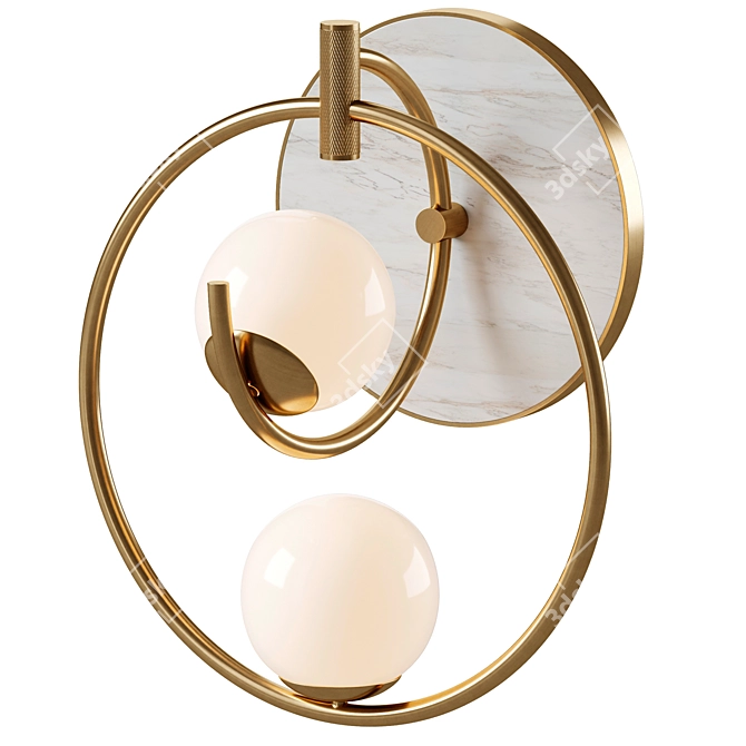 Elegant Saint Moritz Wall Lamp 3D model image 2