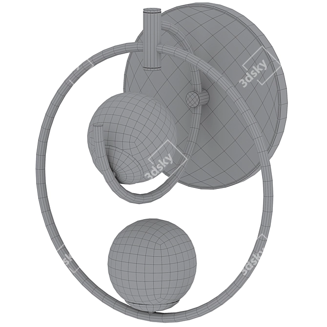 Elegant Saint Moritz Wall Lamp 3D model image 6
