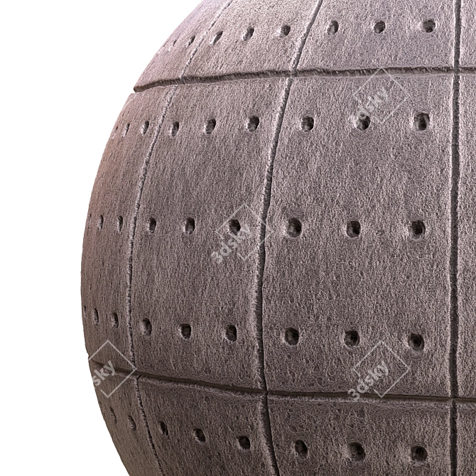 Seamless Checkerboard Tile PBR Texture 3D model image 3