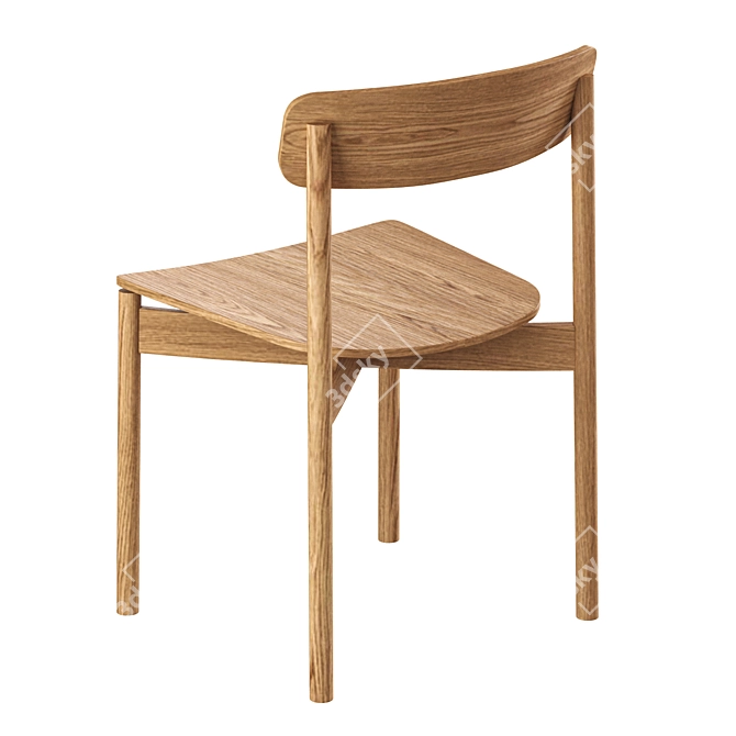 Modern Scandinavian Design Chair 3D model image 2